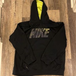 MENS XXL Nike Neon Green and Black Hoodie